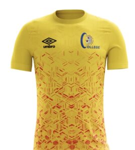 Orbit College Alternate Football Jersey - Yellow & Red Soccer